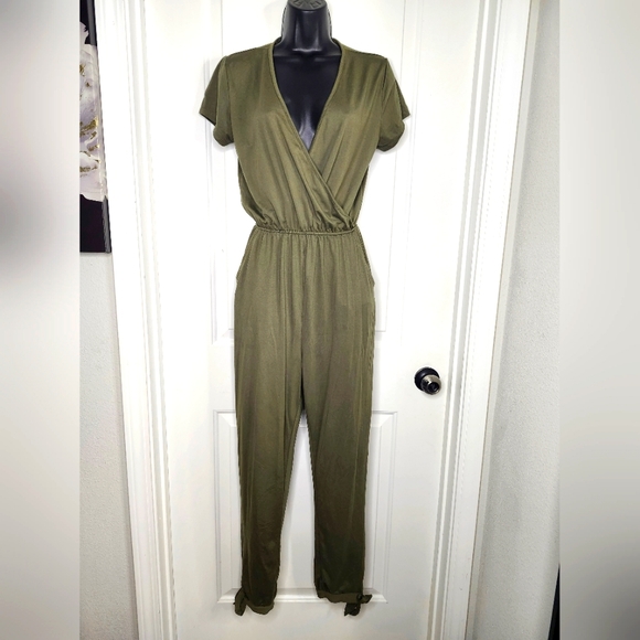 Pants - Women's Olive Green Romper